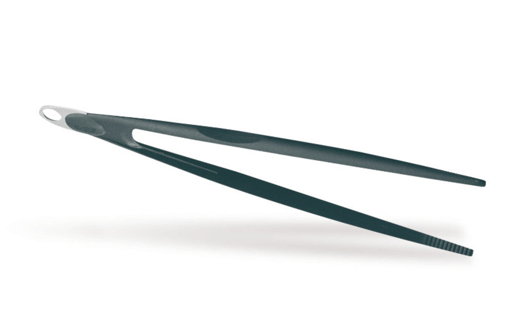 Long tweezers made of nylon, handle 18/10 stainless steel, L 300 mm, 1 unit(s) - Luminix Health