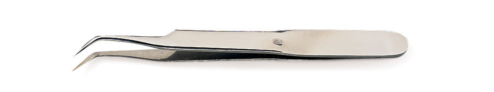 Tweezers with fine tip, curved, Remanit 4301. L 120 mm, 1 unit(s) - Luminix Health