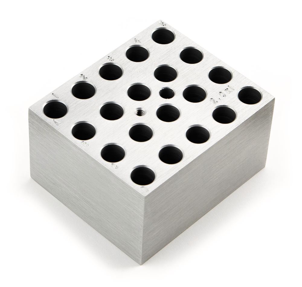 Interchangeable block f. reaction vials, for 20 reaction vials 2.0 ml, 1 unit(s) - Luminix Health