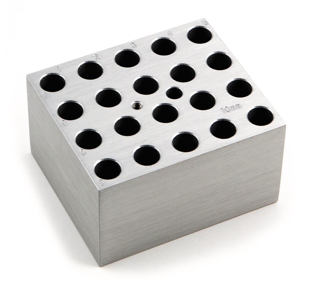 Interchangeable block for test tubes, for 20 tubes/sample vials Ø 12 mm - Luminix Health