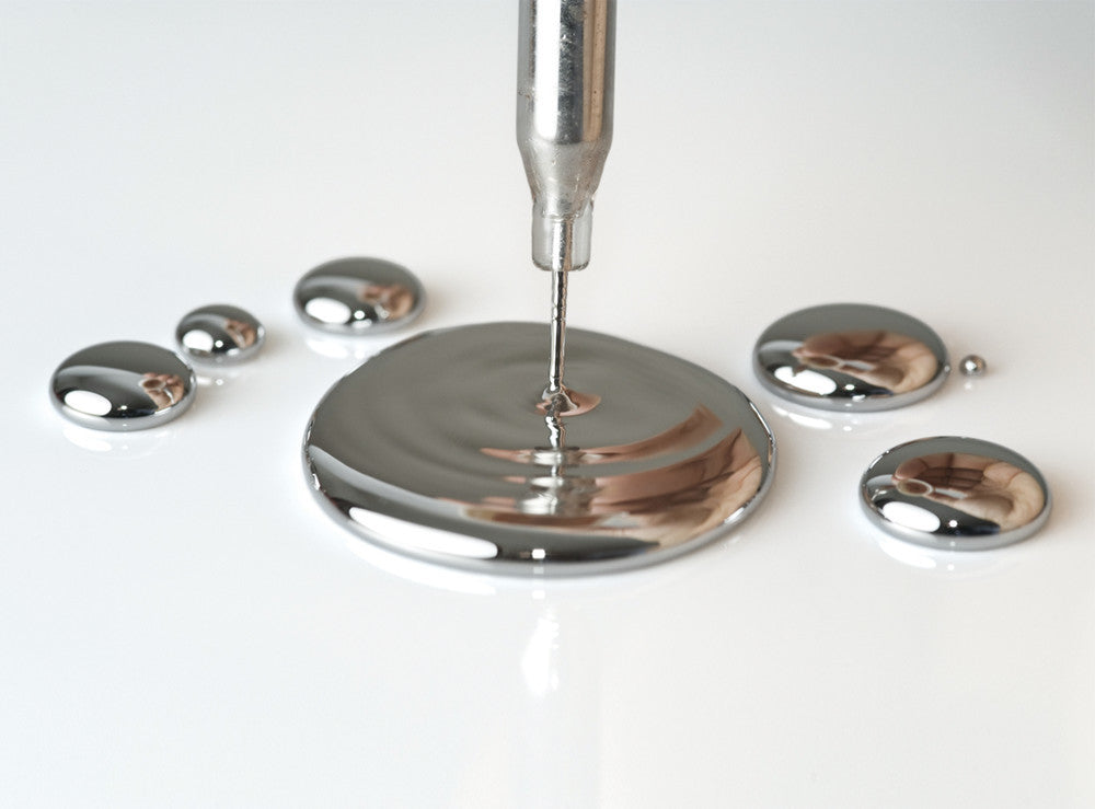 Mercury, min. 99,999 %, 100 g, glass - Luminix Health