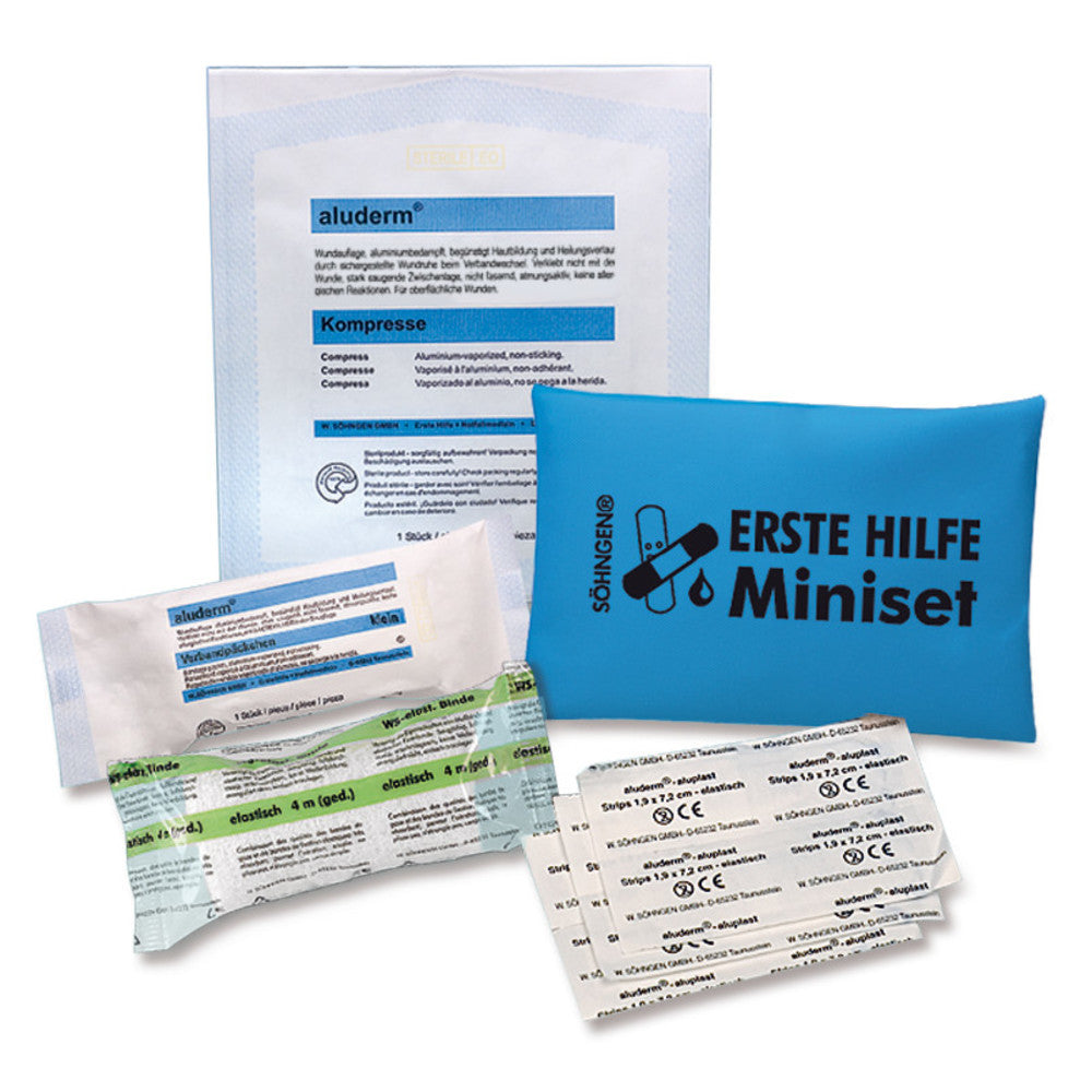 First-aid miniset, blue, 135 x 95 mm, 1 unit(s) - Luminix Health