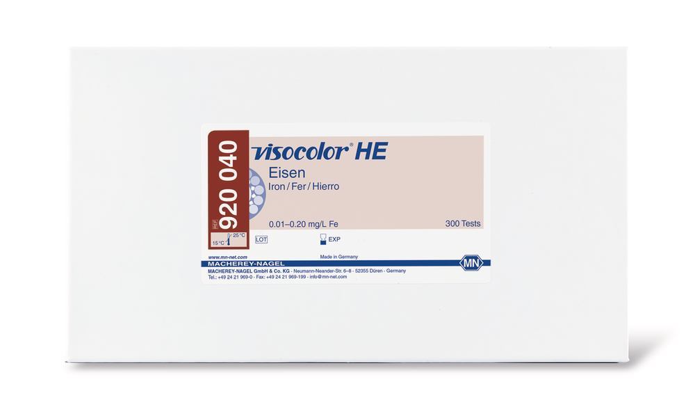 VISOCOLOR® HE test kit, iron Fe, 1 unit(s) - Luminix Health