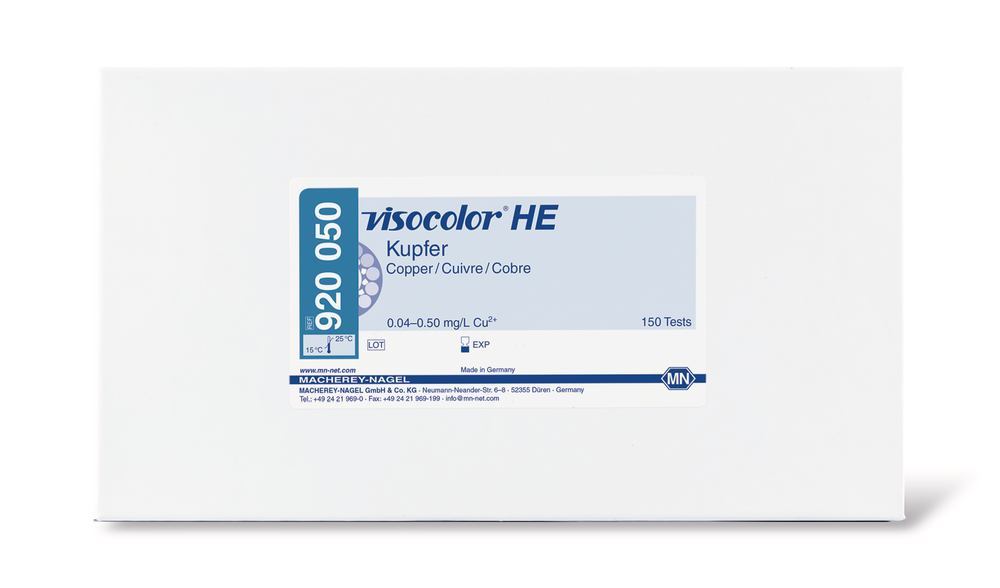 VISOCOLOR® HE test kit, copper Cu2+, 1 unit(s) - Luminix Health