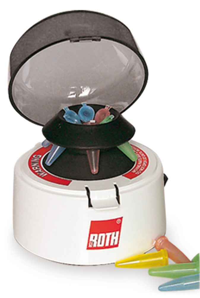 ROTILABO®-mini-centrifuge, f. 6 microcen. tubes 1.5/2.0 ml, 1 unit(s) - Luminix Health
