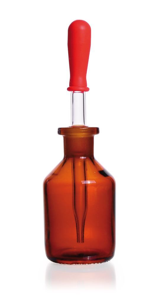 Dropper bottles, soda-lime glass, brown glass, 100 ml, 10 unit(s) - Luminix Health