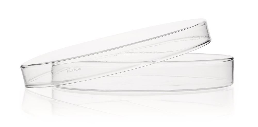 STERIPLAN® petri dishes, soda-lime glass, two pieces, Ø 200 mm, H 30 mm - Luminix Health
