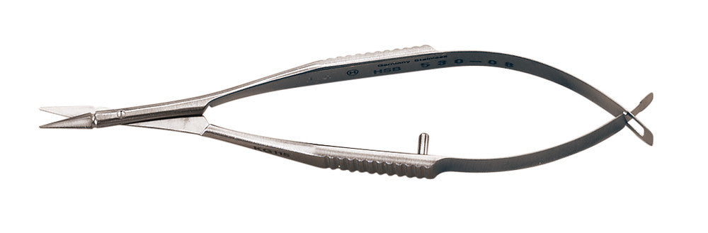 Micro scissors, Tübingen model, Standard, straight, pointed, length 85 mm - Luminix Health