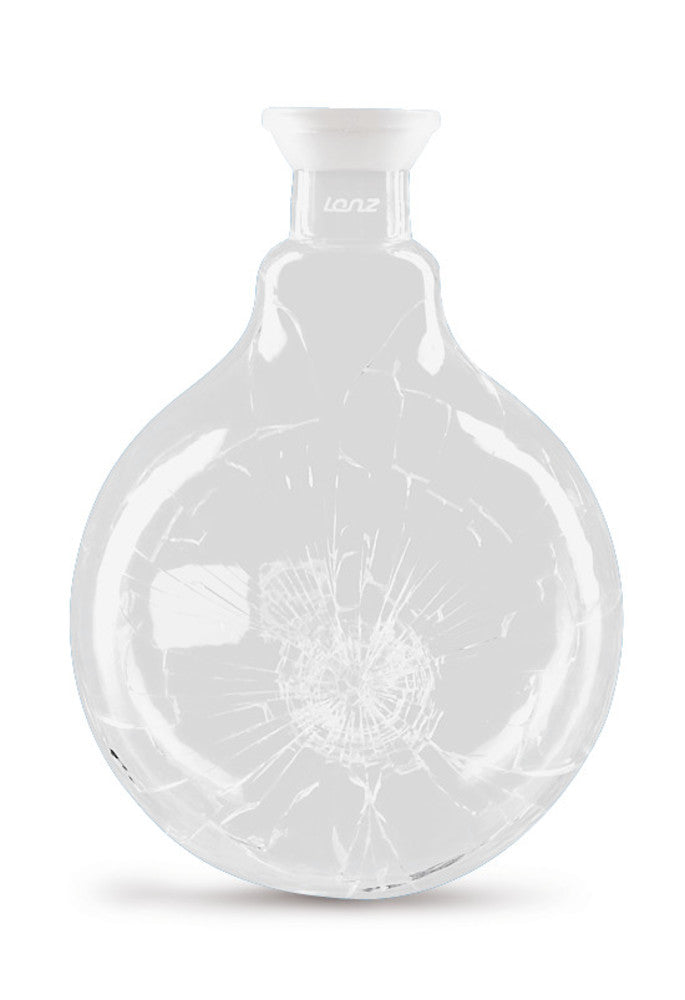Receiving flask with PUR coating, DURAN®, 100ml,Ø64mm,H100, sph. ground cup S 35 - Luminix Health