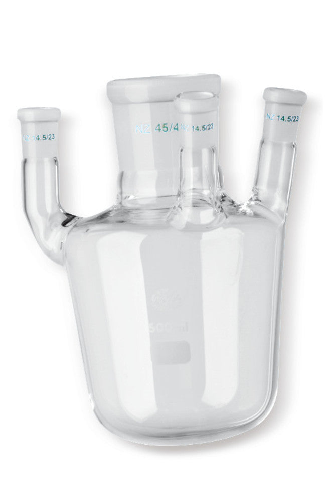 Sulphuration flask, 500 ml, three standard ground joints, 1 unit(s) - Luminix Health