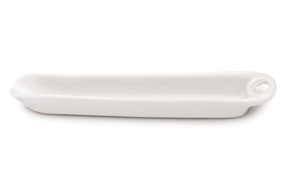 Combustion boat, porcelain, with eyelet, L 90 x W 12 x H 8 mm, 1 unit(s) - Luminix Health