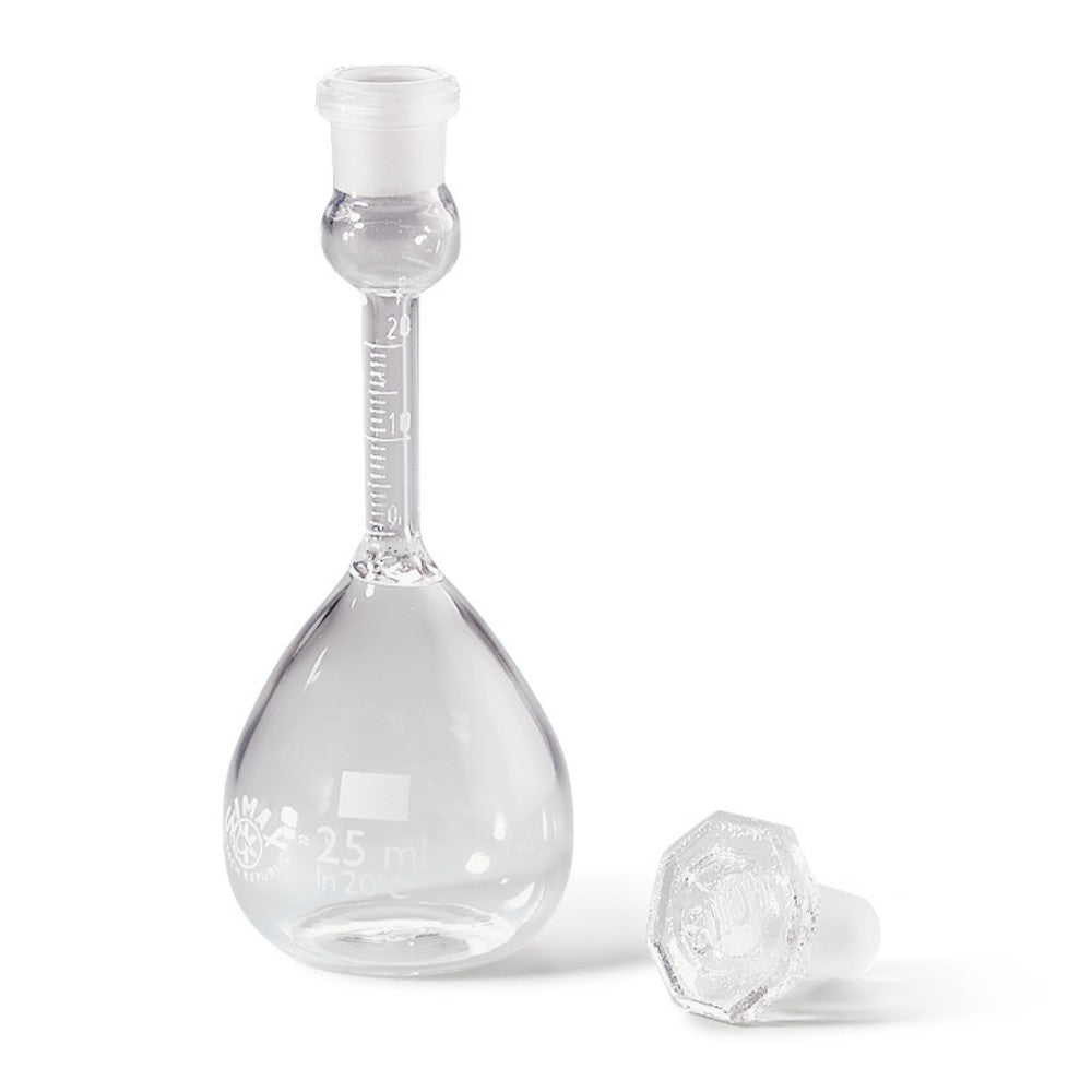 Pycnometer acc. to Reischauer, 50 ml, borosilicate glass 3.3, H 115 mm - Luminix Health