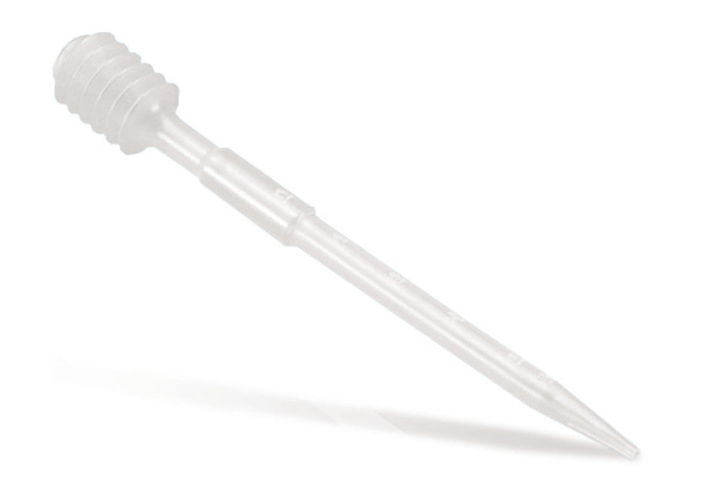 Disposable Pasteur pipette, PE, 5.0 ml, graduation 1.0 ml, L 195 mm, 100 unit(s) - Luminix Health