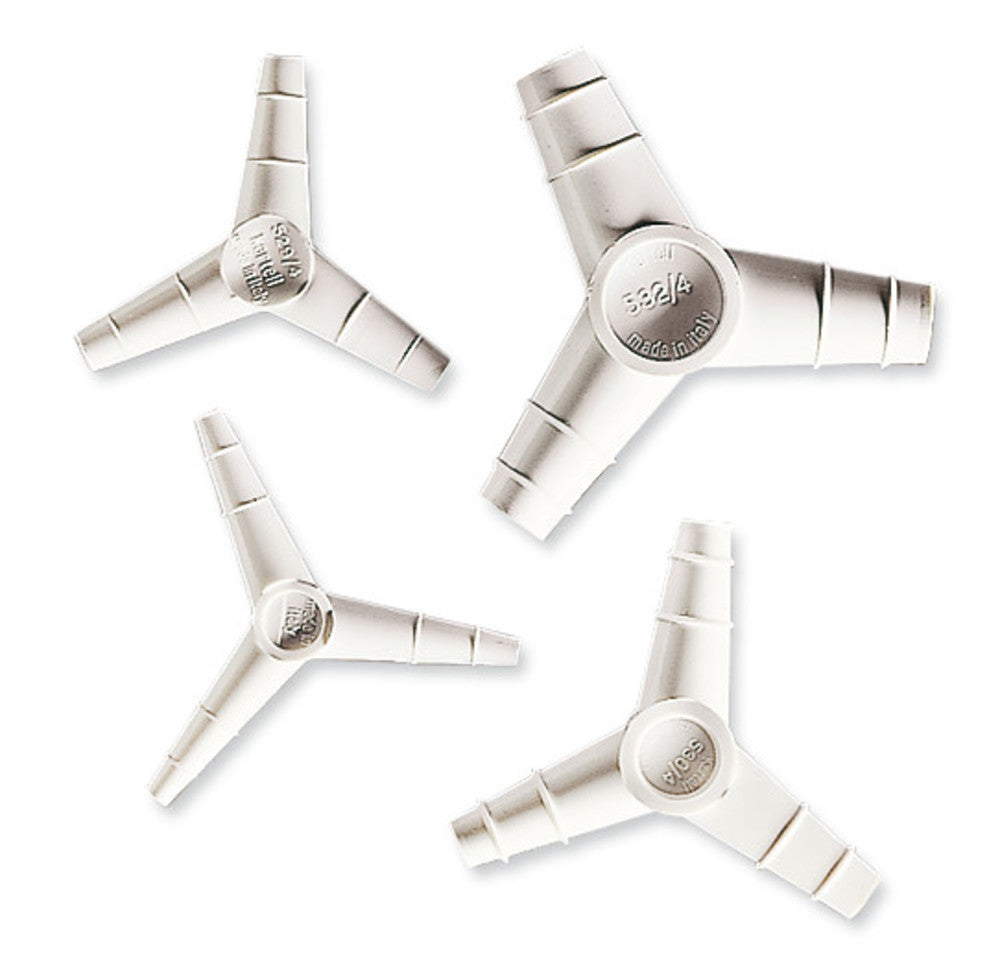 Rotilabo®-Y-pieces, PP, white, conical ends, outer-Ø 7 / 9 mm, 10 unit(s) - Luminix Health