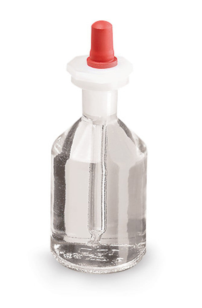 High breast bottles with pipette, clear glass, 100 ml, H 103 mm, 6 unit(s) - Luminix Health