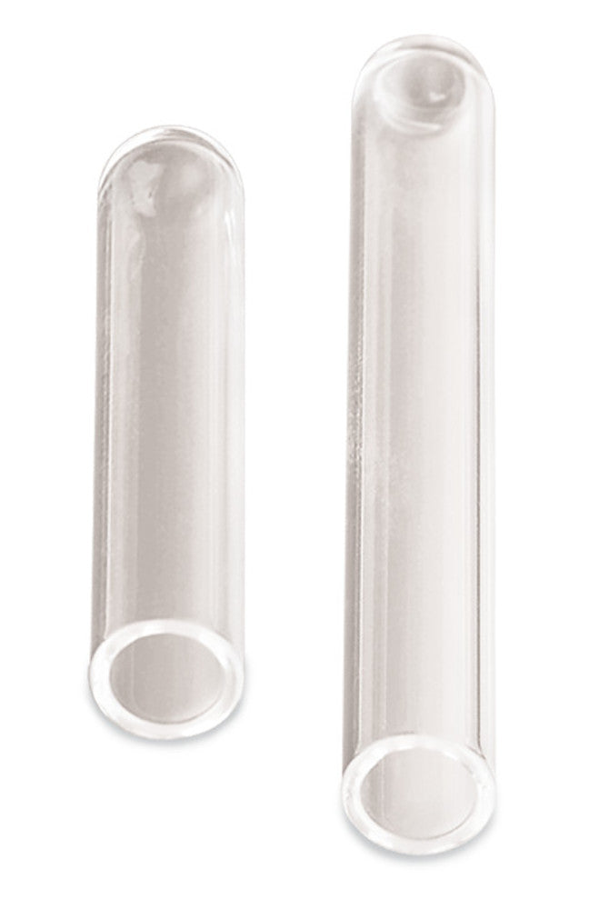 Durham-tubes, calcium soda glass, round bottom 0.75 ml, Ø 6 x H 50 mm - Luminix Health