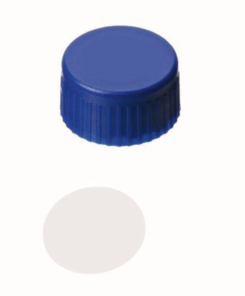 Screw cap, closed, PP, ND9, Sept. PTFE, 0.2 mm, 53°, 100 unit(s) - Luminix Health