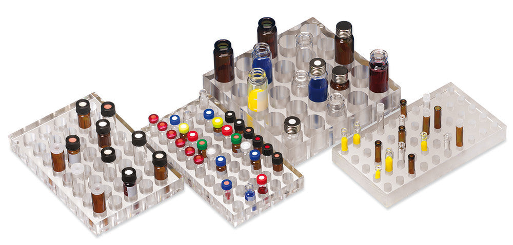 Rotilabo®-stand for vials ND8-ND11, 5x10 holes, Ø borehole 12 mm, 1 unit(s) - Luminix Health