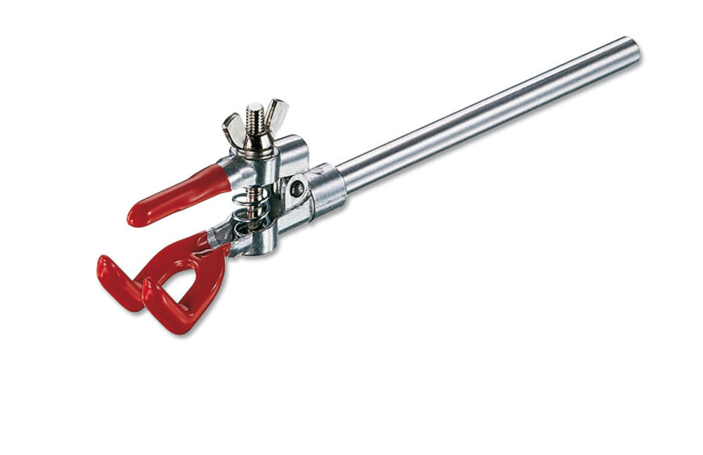 Rotilabo®-three-prong clamp, zinc, diecasting, span W25-80 mm, bar-Ø 10 mm - Luminix Health