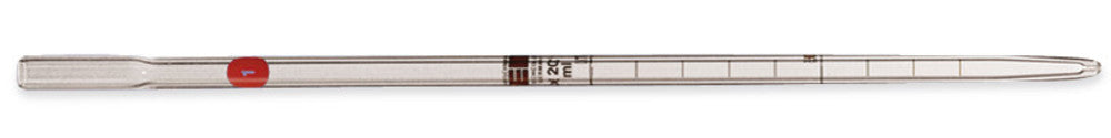 Graduated pipettes for tissue culture, AR-GLAS®, brown grad., L 230 mm, 1 ml - Luminix Health