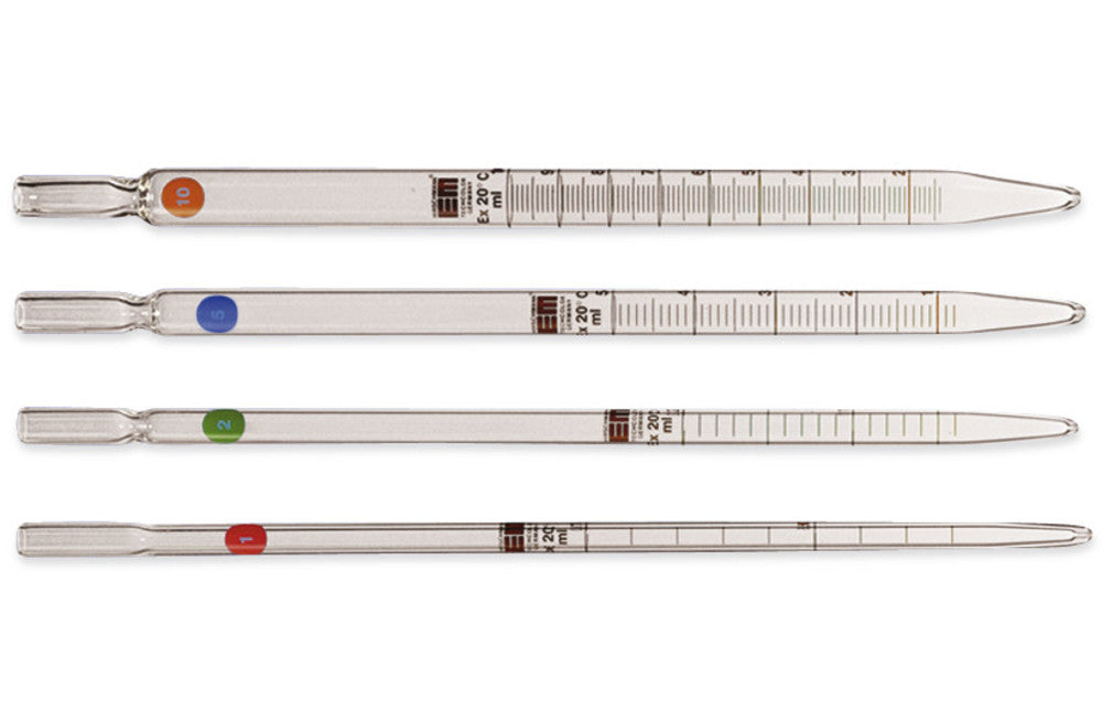 Graduated pipettes for tissue culture, AR-GLAS®, brown grad., L 230 mm, 25 ml - Luminix Health