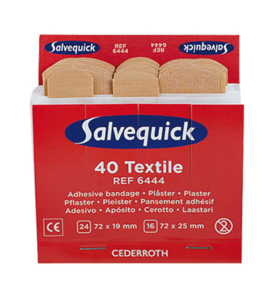Salvequick® plaster, Textile, elastic 6444, 1 set - Luminix Health
