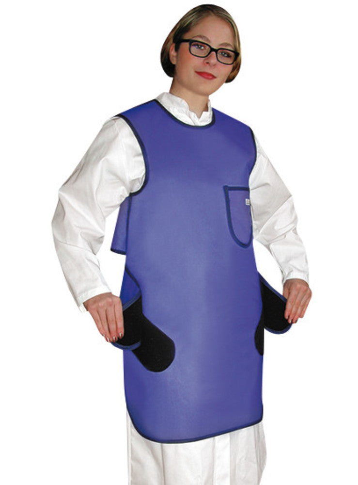 X-ray protection apron, royal blue, size M, 1 unit(s) - Luminix Health