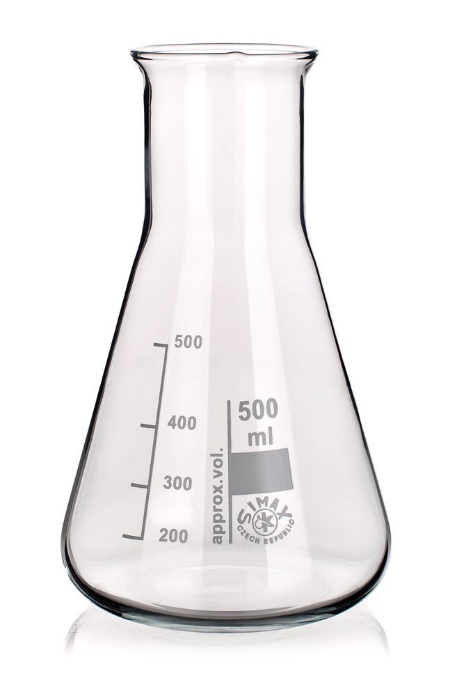 Rotilabo®-wide neck Erlenmeyer flasks, borosilic. gl. 3.3, 25 ml, acc. to DIN - Luminix Health