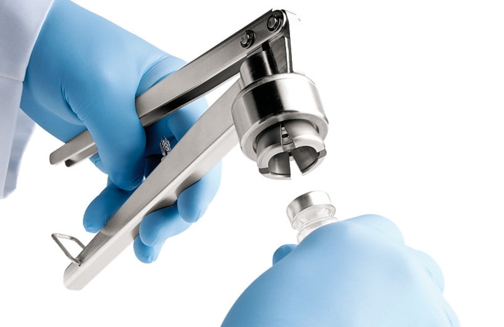 Cleanroom crimping tong for ND 20, cosing tong made of stainl.steel, 1 unit(s) - Luminix Health