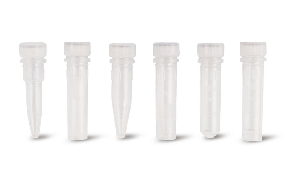PP reaction vials with screw-on lid, Sterile, conical, 1.5 ml, 1000 unit(s) - Luminix Health