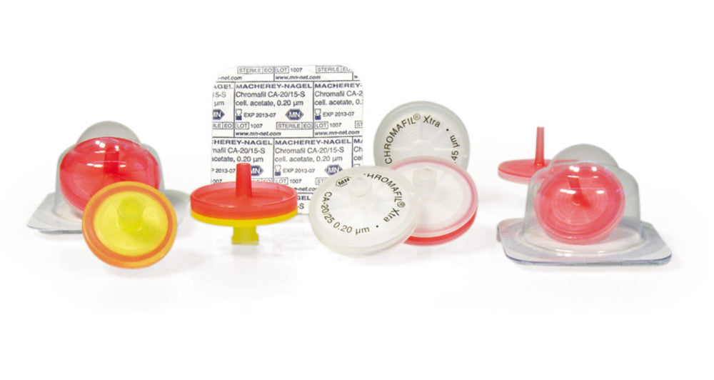 CHROMAFIL® RC syringe adaptor filters, pore size 0.2 µm, Ø 25 mm, pack qty. 100 - Luminix Health