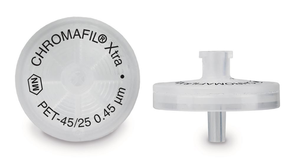 CHROMAFIL® syr. adaptor filters PET Xtra, pore size 0.45 µm, Ø 25 mm, 100 p. - Luminix Health