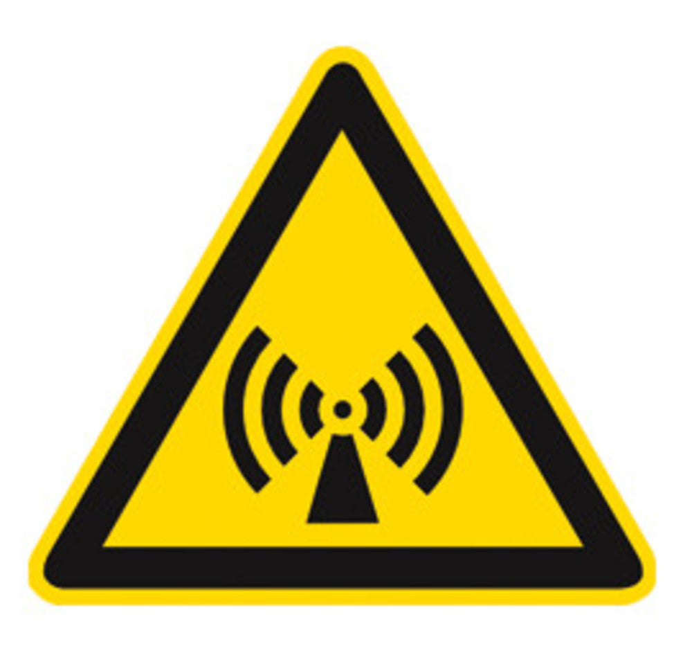 Warning sign, single label, PE film, electromagnetic field, 1 unit(s) - Luminix Health