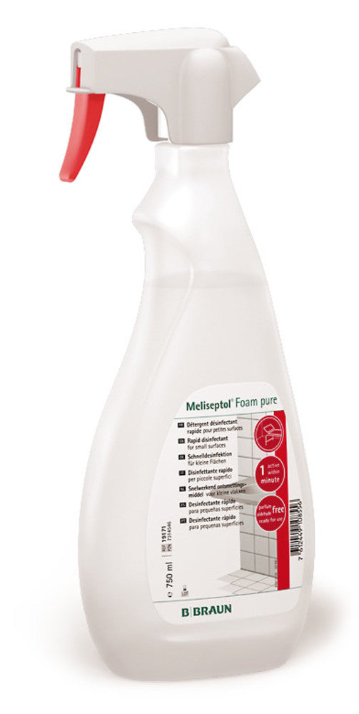 Meliseptol® Foam pure, disinfecting foam, 750 ml sprayer bottle, 750 ml - Luminix Health