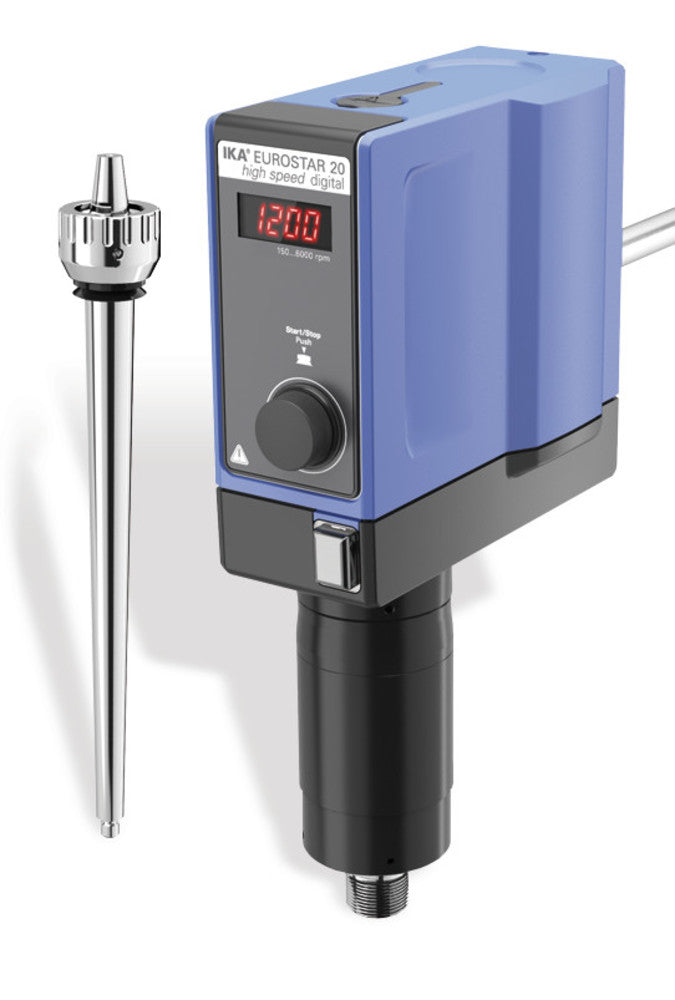 Stirrer EUROSTAR 20 high speed digital, up to 20 l, 171/133 W, 150 to 6000/min - Luminix Health