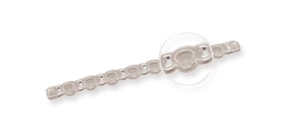 Image of 8 cap strips, flat