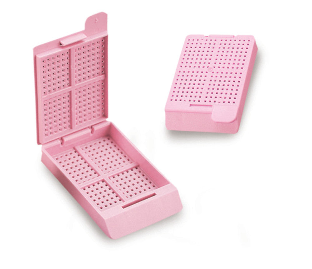 Swingsette biopsy embedding cassettes, made of Acetal Polymer, colour pink - Luminix Health
