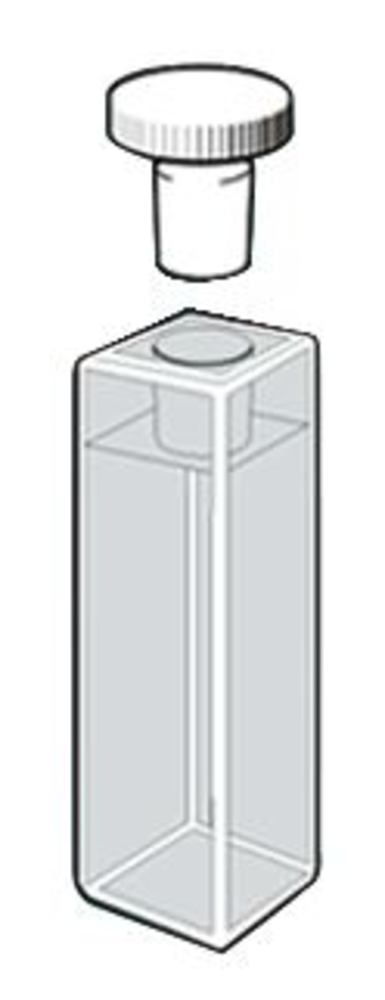 ROTILABO®-precision glass cuvette, macro, quartz glass, stopper, 3.5 ml - Luminix Health