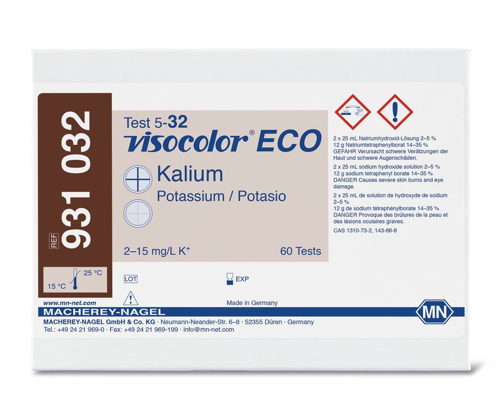 VISOCOLOR® ECO test kit, potassium K+, 1 unit(s) - Luminix Health