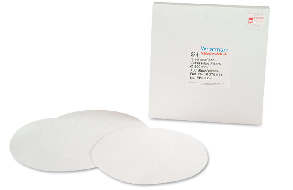 Glass fibre filter paper - round filters, type GF 6, Ø 200 mm, 100 unit(s) - Luminix Health