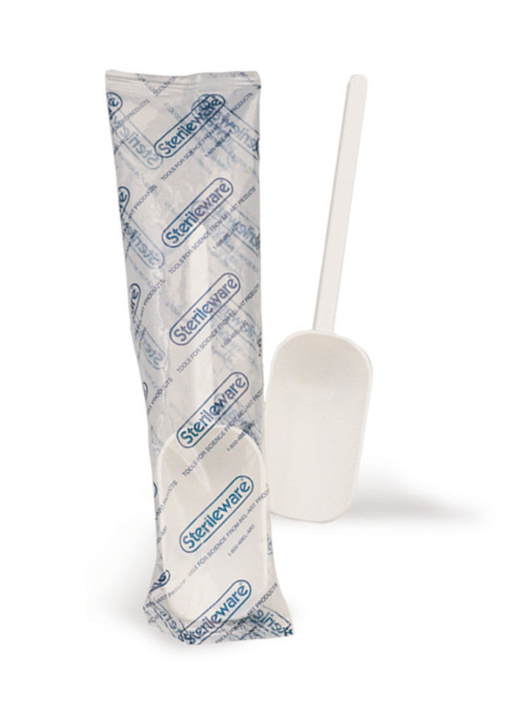 Image of One-way sample scoops without lid, PS, sterile, 125 ml, white, 100 unit(s) - Luminix Health