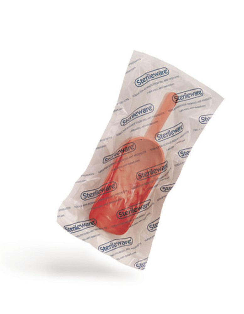 Image of One-way sample scoops without lid, PS, sterile, 60 ml, red, 100 unit(s) - Luminix Health