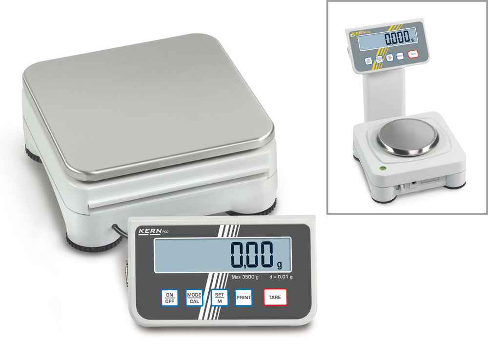 Precision balance PCD 10 K0.1, weighing range 10000 g, readability 0.1g - Luminix Health