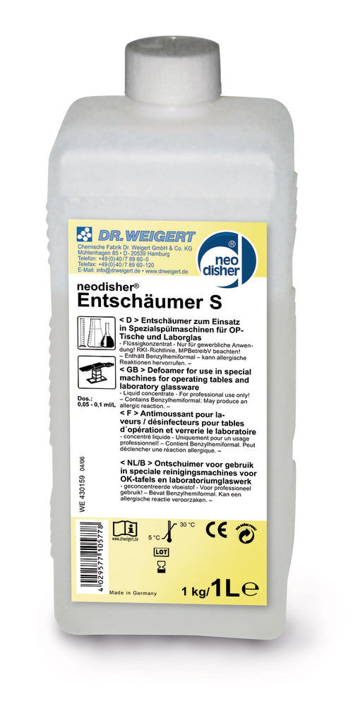 Image of neodisher® Entschäumer S, 1 l, 1 l - Luminix Health