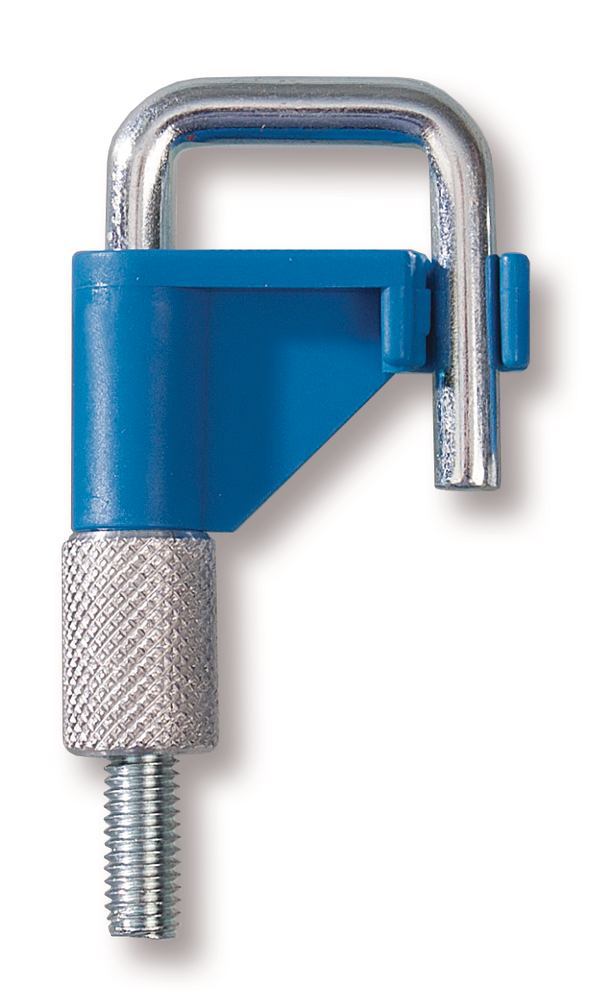 Image of Hose clamps for hose outer Ø, up to 15 mm, blue, PVDF/steel, 1 unit(s) - Luminix Health
