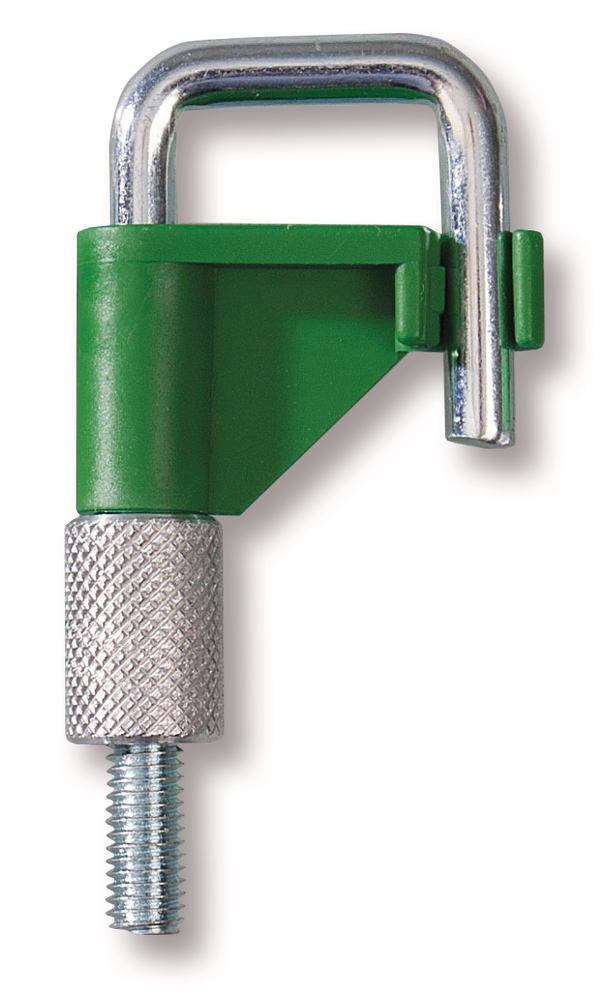 Hose clamps for hose outer Ø, up to 15 mm, green, PVDF/steel, 1 unit(s) - Luminix Health