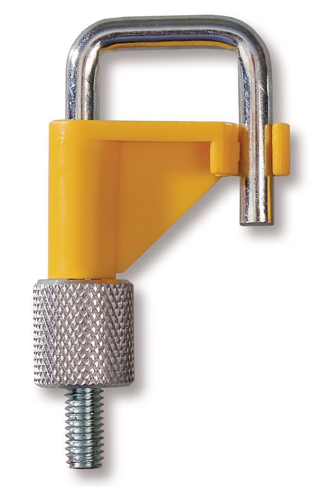 Image of Hose clamps for hose outer Ø, up to 20 mm, yellow, PVDF/steel, 1 unit(s) - Luminix Health