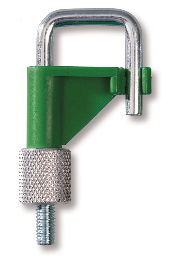 Image of Hose clamps for hose outer Ø, up to 20 mm, green, PVDF/steel, 1 unit(s) - Luminix Health