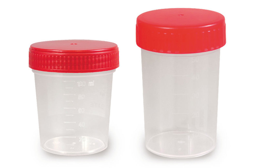 Image of Multipurpose beaker with screw cap, PP, sterile, 30 ml, 500 unit(s) - Luminix Health