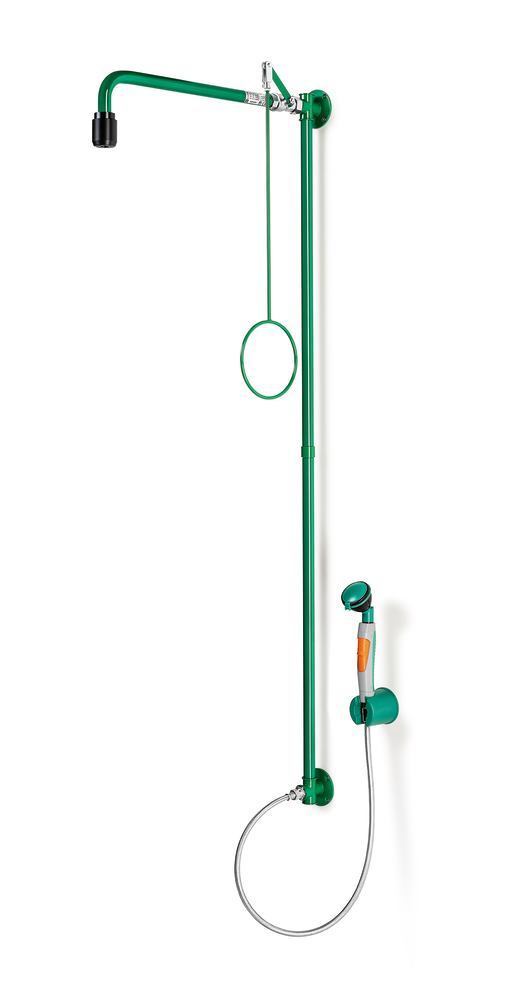 Image of Body emergency shower, with hand-/eyeshower, 1 shower head, 1 unit(s) - Luminix Health